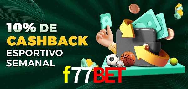 10% de bônus de cashback na f77bet
